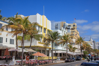 Art Deco District in Miami Beach, Floria, USA