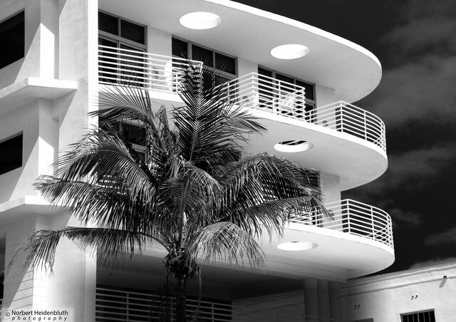 Art Deco-Gebäude in Miami Beach, Florida (USA)