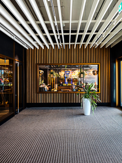 Eindrücke der neu gestalteten Innenstadt von Monheim am Rhein (Monheim-Mitte)